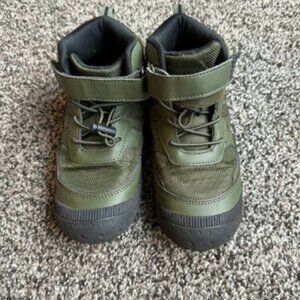 Kids Hiking Boots Size 13 - Olive Green High tops